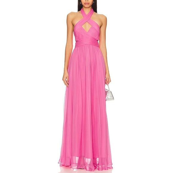 Amur 'Paula' Pink Viscose Gown Size 2 - NWT - Picture 1 of 4